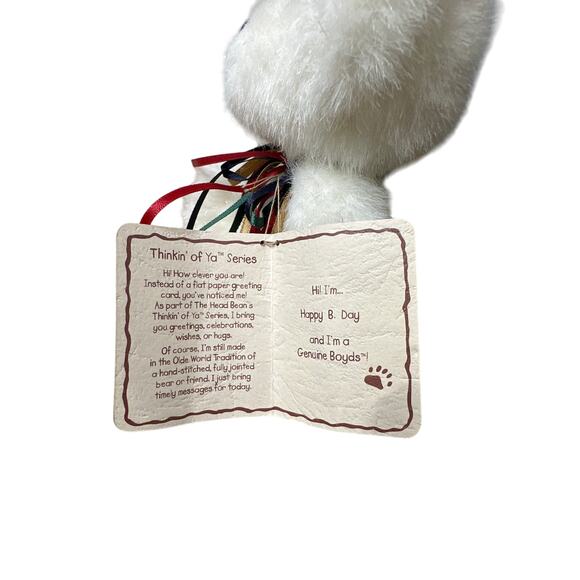 Boyds Bears - Thinkin of Ya Series - Happy B. Day Teddy Bear - Picture 6 of 6